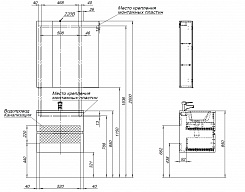 Aquanet Мебель для ванной Алвита New 60 2 ящика подвесная антрацит матовая – фотография-23